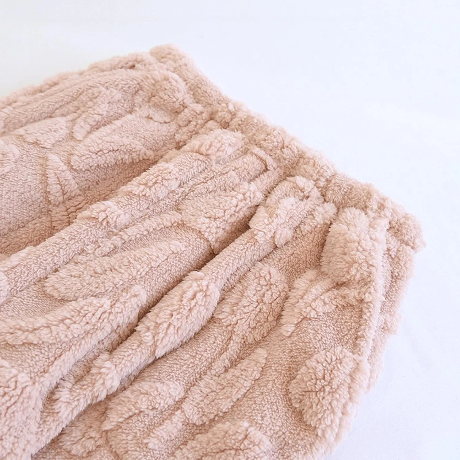 HGps8w Women's Fuzzy Pajama Pants Winter Warm Fleece Lounge Long Pants Comfy Elastic Waist Sleepwear Plush Pjs Bottom