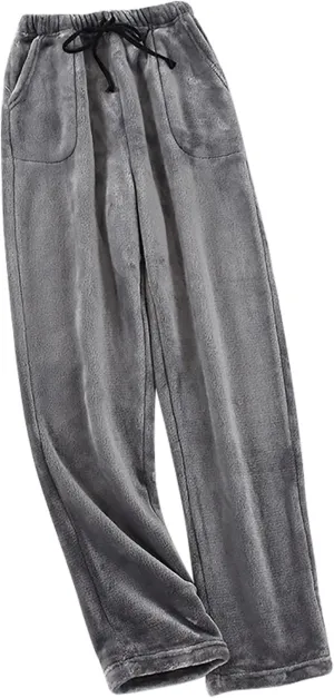 HGps8w Women's Plush Pajama Pants, Soft Fluffy Fleece Warm Pjs Bottoms Flannel Sleepwear Winter Comfy Fuzzy Lounge Pants