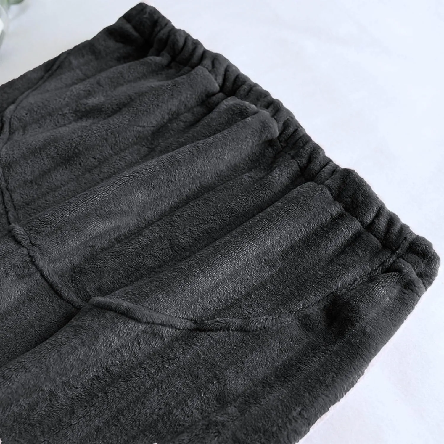 HGps8w Women's Soft Flannel Pajama Pants with Adjustable Waist, Fleece Fuzzy Winter Warm Lounge Pants Comfy Pajama Bottoms