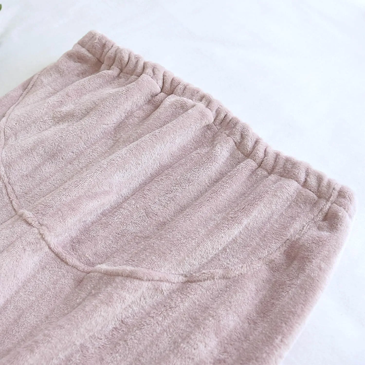 HGps8w Women's Soft Flannel Pajama Pants with Adjustable Waist, Fleece Fuzzy Winter Warm Lounge Pants Comfy Pajama Bottoms