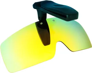 HKUCO Reinforce Sunglasses Clip 24K Gold Polarized Lenses Hat Visors Clip-on Sunglasses For Fishing/Biking/Hiking/Golf UV400 Protect