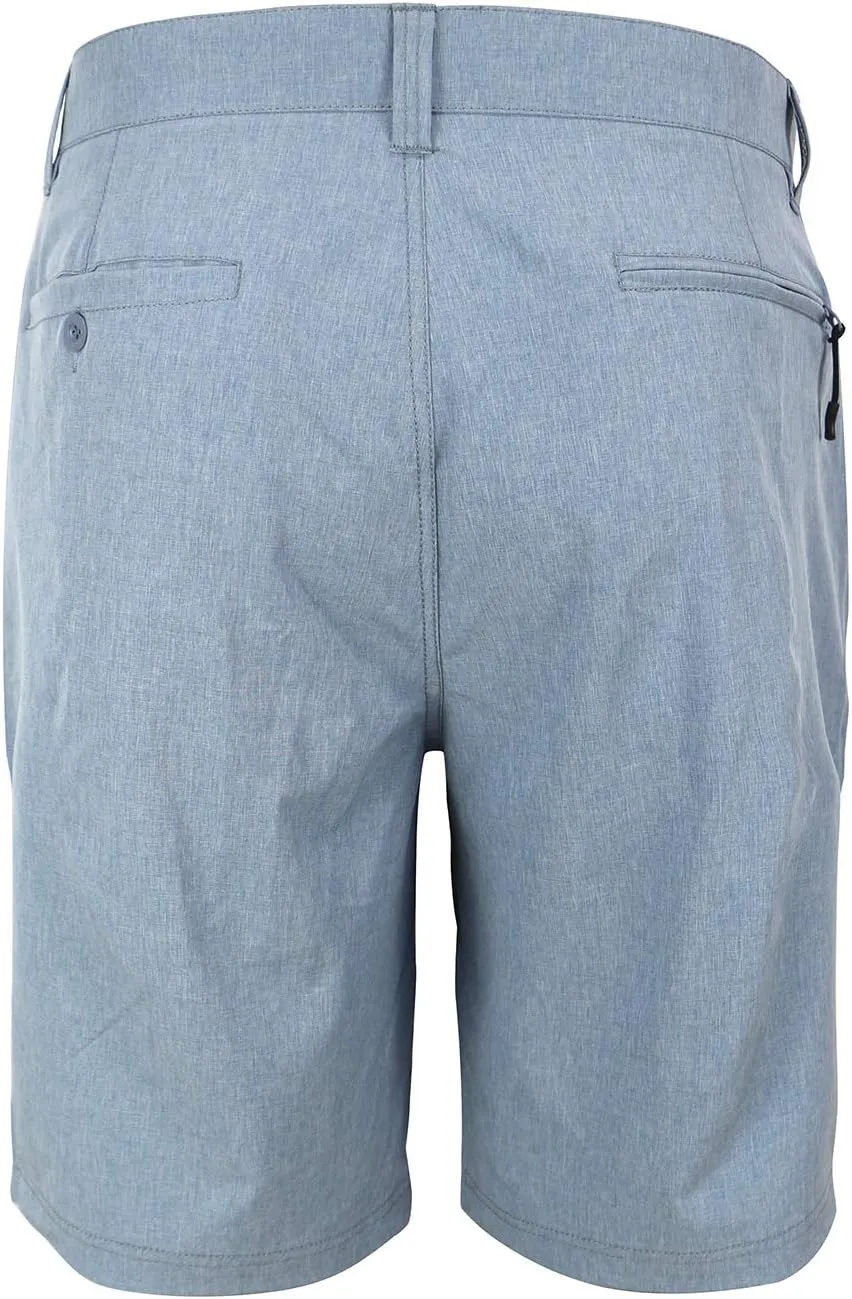 Hybrid Shorts for Men Golf Athletic Amphibian Chino Flat Front Walk Casual Boardshorts