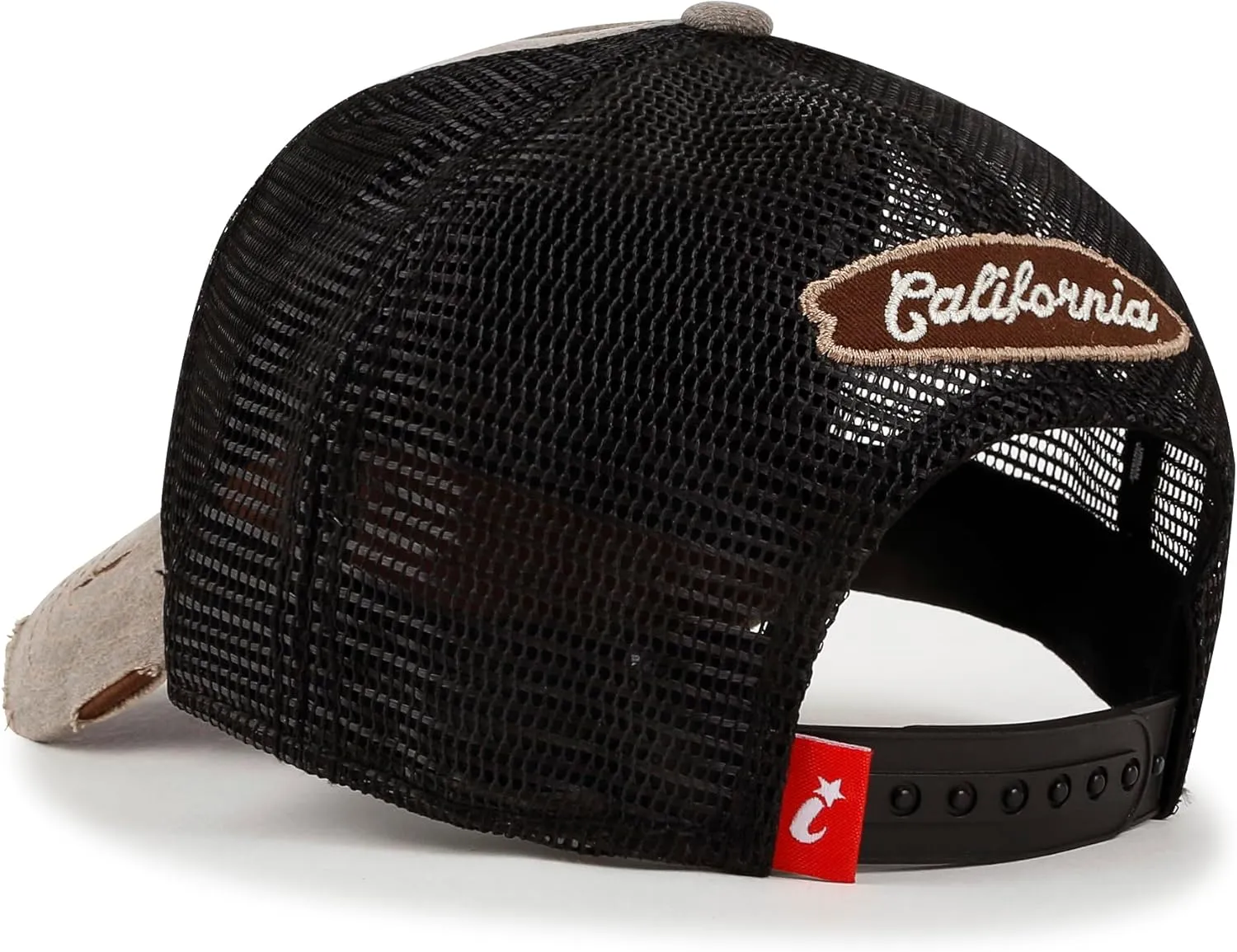 ililily Premium California Bear Embroidered Baseball Cap Vintage Trucker Hat