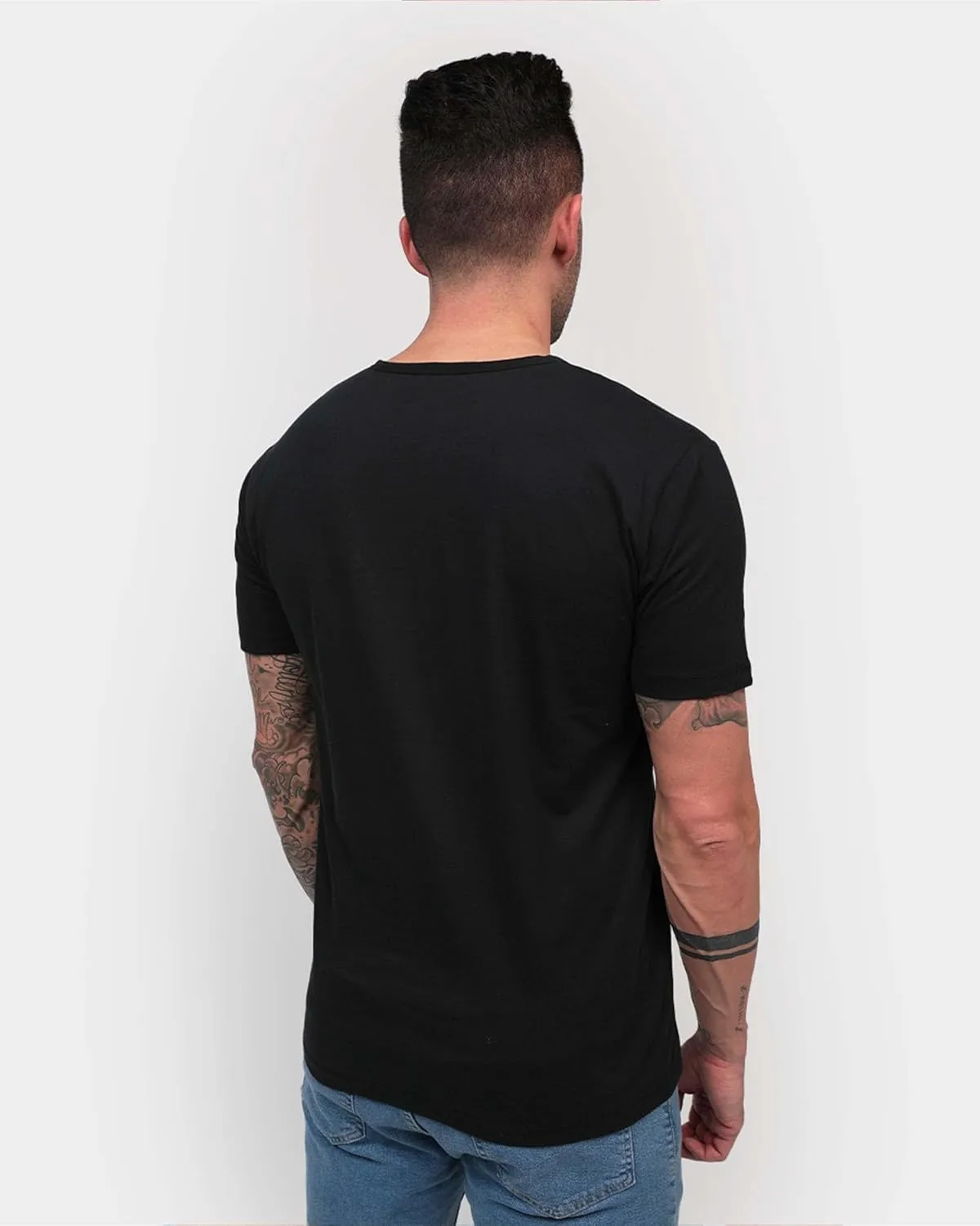 INTO THE AM Premium Henley Shirts for Men - Casual Short Sleeve Modern Fit T-Shirt
