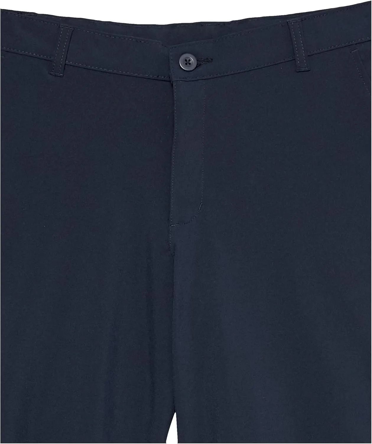 IZOD Boys' School Uniform Flat Front Khaki Shorts, Moisture Wicking Performance Fabric, Wrinkle & Fade Resistant