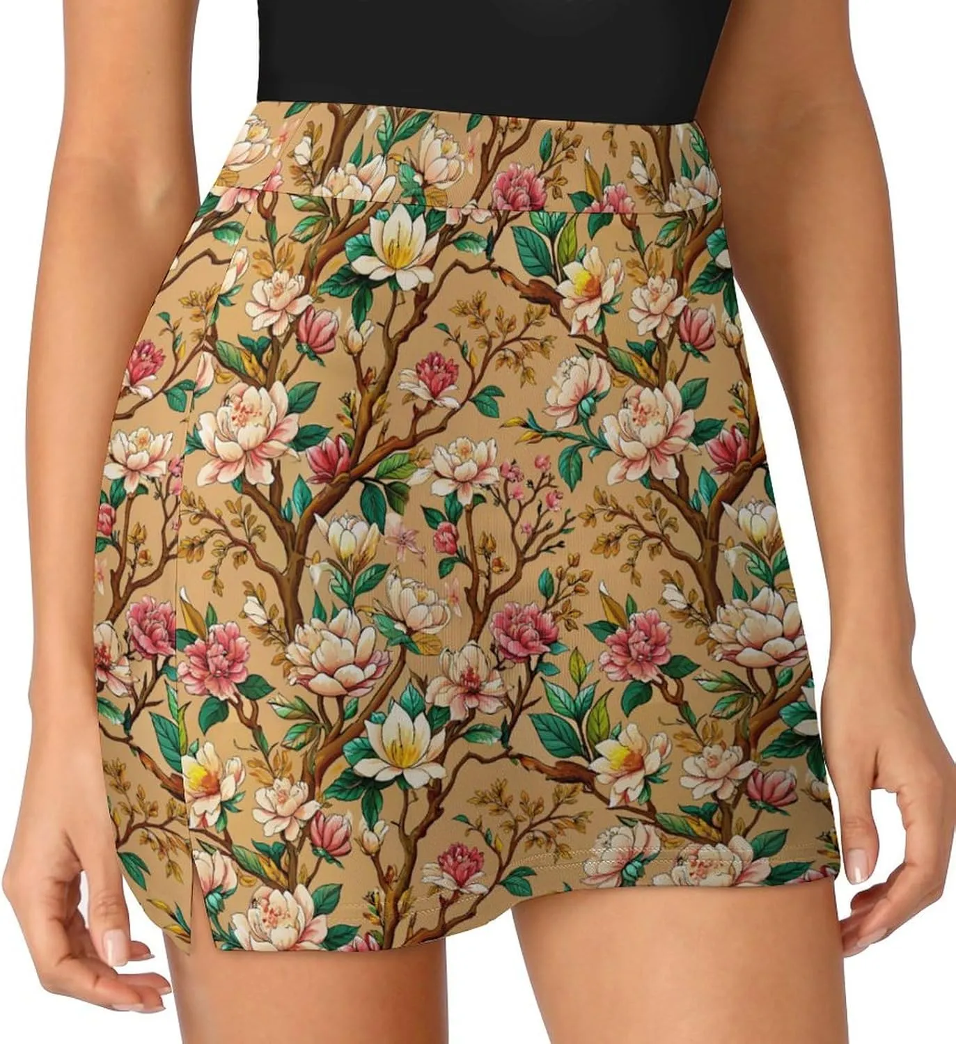 Jellyfish Pattern Mini Pleated Skirts for Women Sexy Mini Skirt Short Cargo Skirt Skater A-line Pleated Skirt