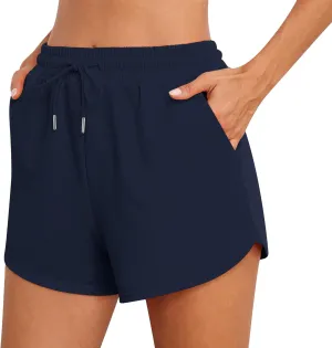 Jouica Womens Sweat Shorts with Pockets Cotton 2024 Trendy Shorts Drawstring Summer Workout Running Casual Lounge Shorts