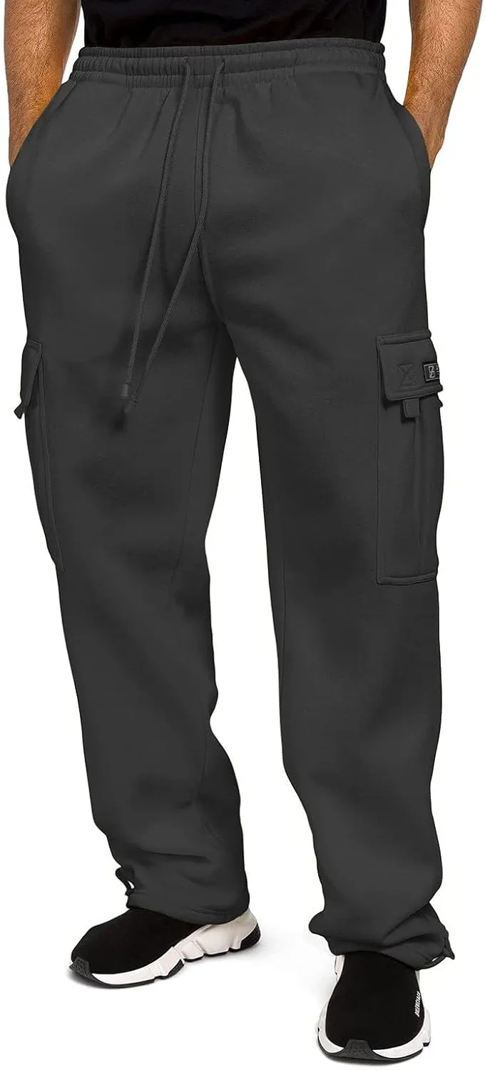 LCMTWX Mens Sweatpants Leggings Tooling Trousers Pants Solid Casual Men's Pants Stretch Waist Cargo Pants