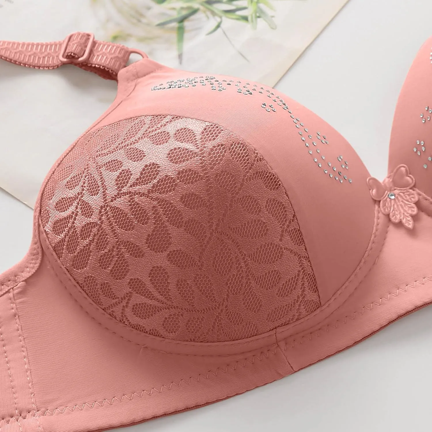 Lingerie for Women 2 Piece Set Women Underwear Brassiere White Lace Bralette Filifit Sculpting Uplift Bra