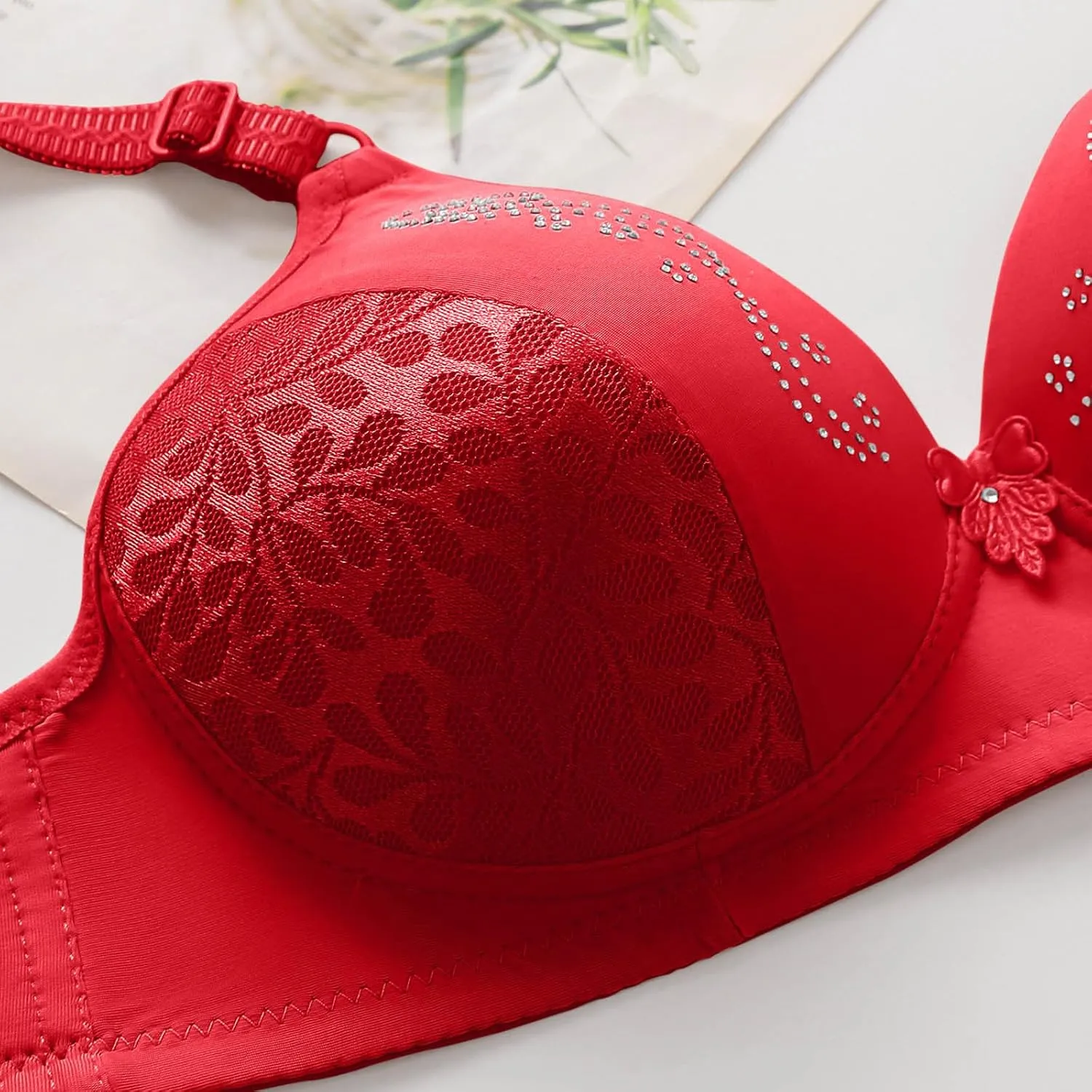 Lingerie for Women 2 Piece Set Women Underwear Brassiere White Lace Bralette Filifit Sculpting Uplift Bra