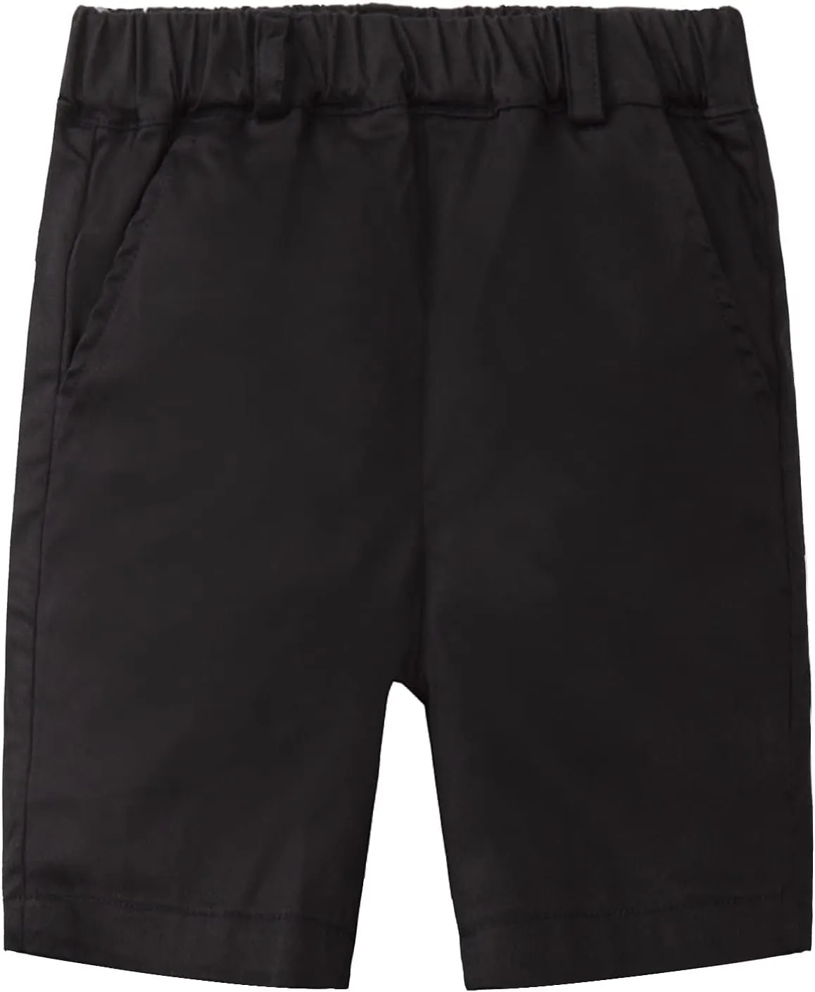 LittleSpring Boys Uniform Shorts Pull On Flat Front School Performance Shorts