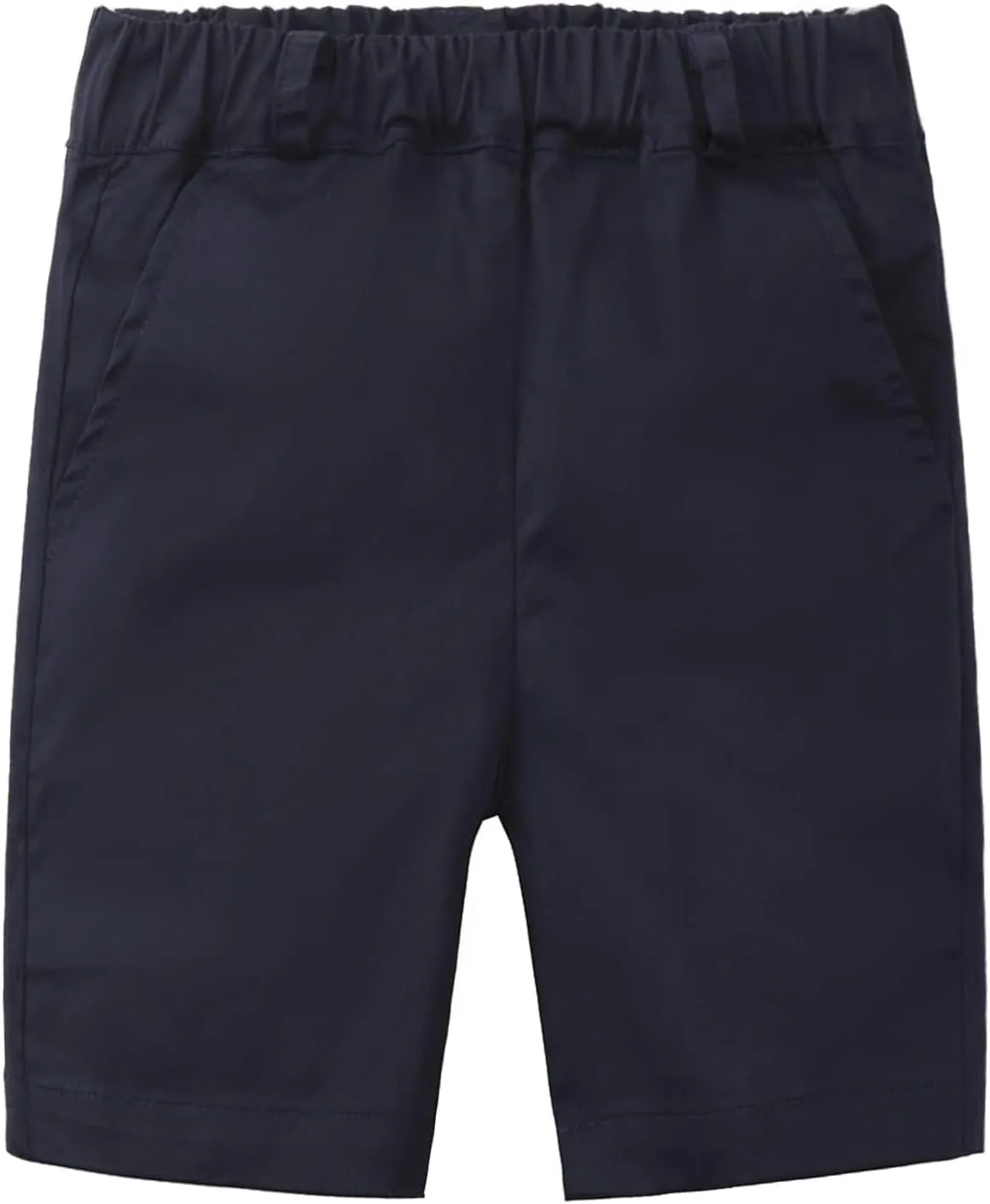 LittleSpring Boys Uniform Shorts Pull On Flat Front School Performance Shorts