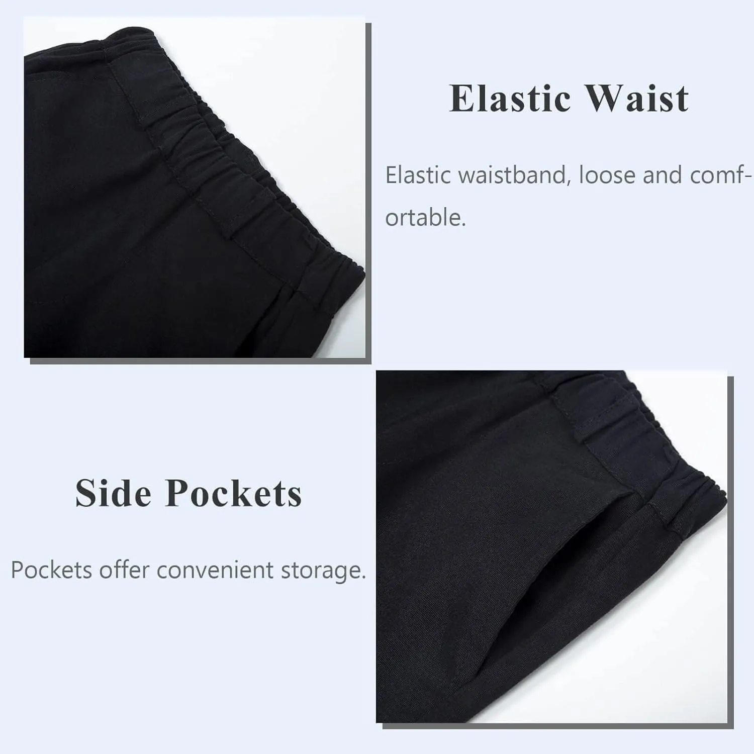 LittleSpring Boys Uniform Shorts Pull On Flat Front School Performance Shorts