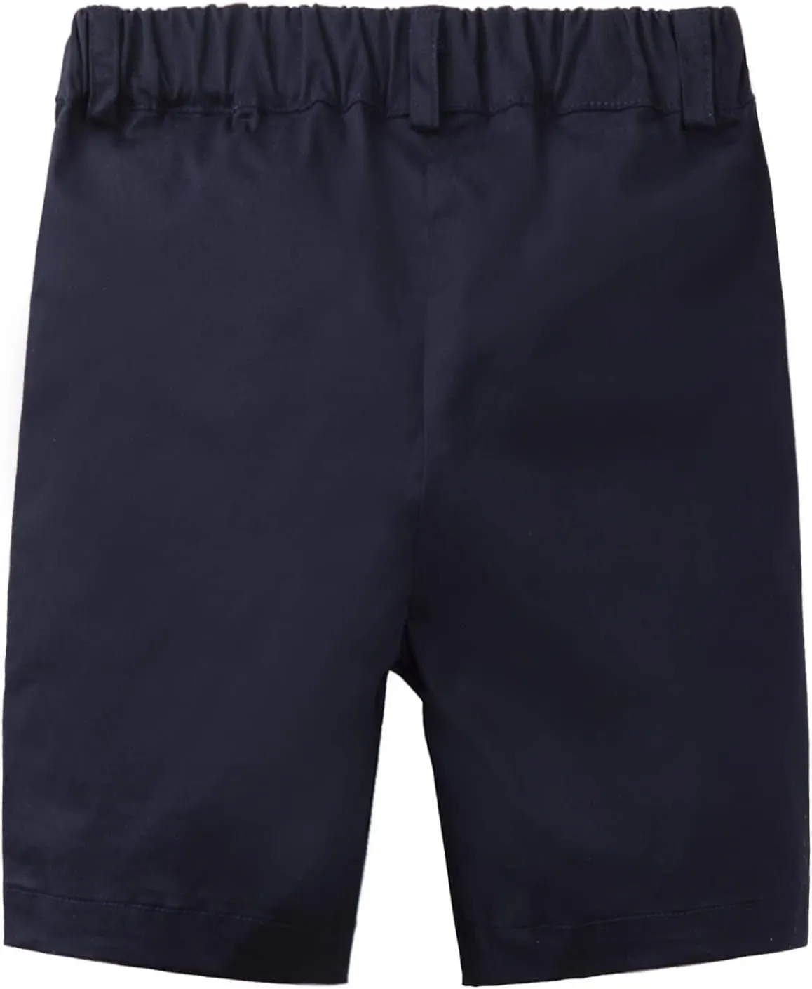 LittleSpring Boys Uniform Shorts Pull On Flat Front School Performance Shorts
