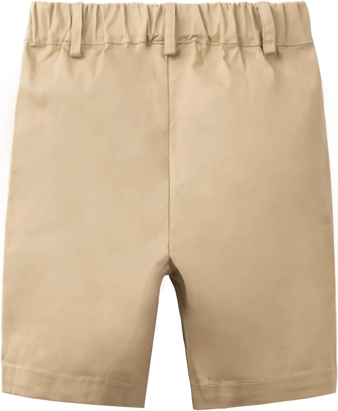 LittleSpring Boys Uniform Shorts Pull On Flat Front School Performance Shorts