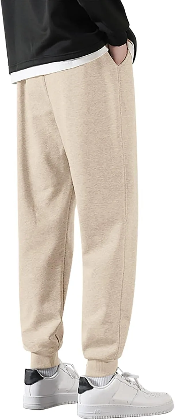 Marine Royal Men's Sweatpants Stretch Waist Drawstring Jogging Pants for Men