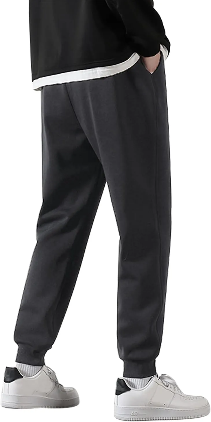 Marine Royal Men's Sweatpants Stretch Waist Drawstring Jogging Pants for Men