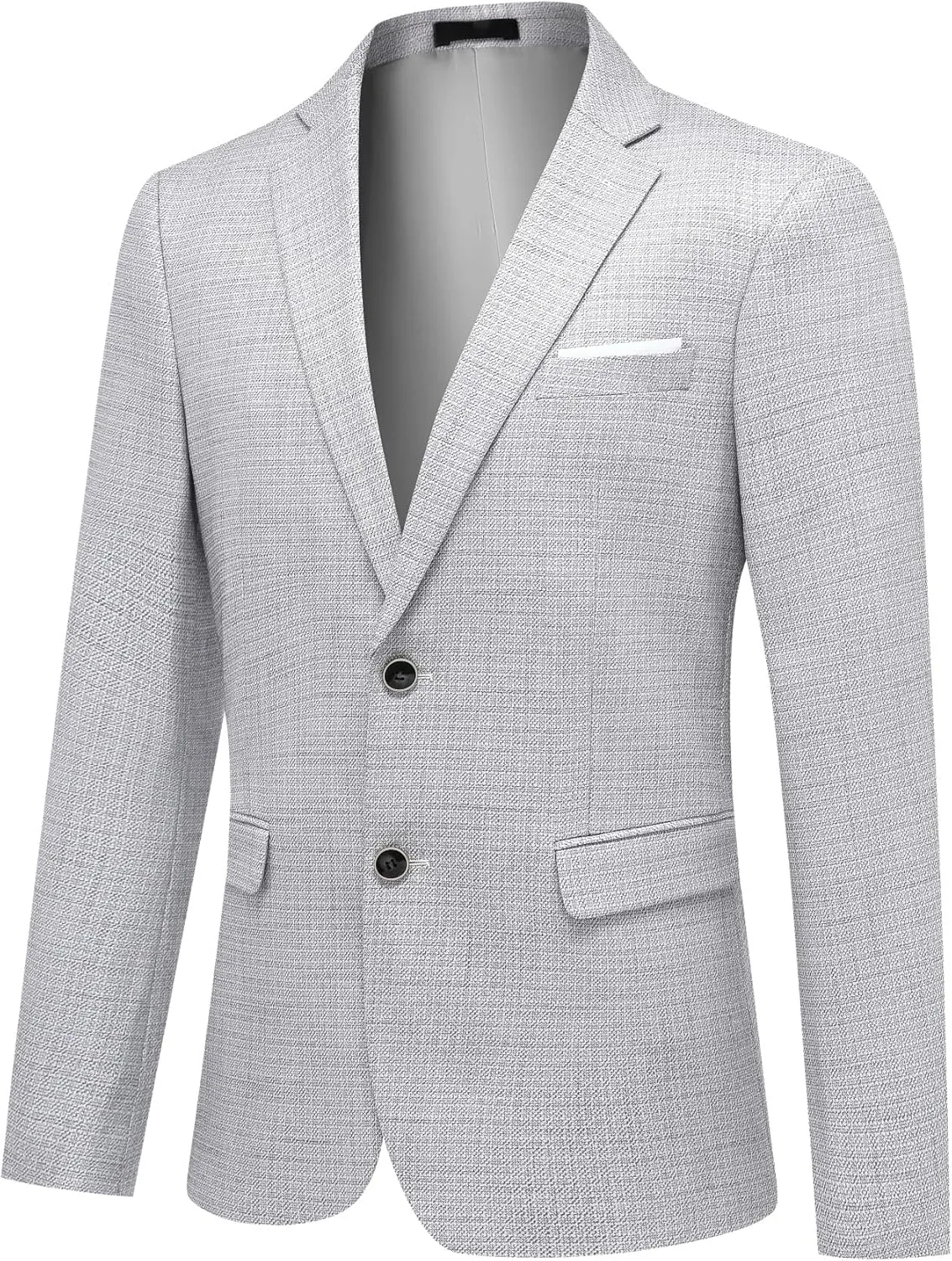 Mens 2 Piece Checked Suit Slim Fit 1 Button Plaid Casual Formal Blazer Pants Set