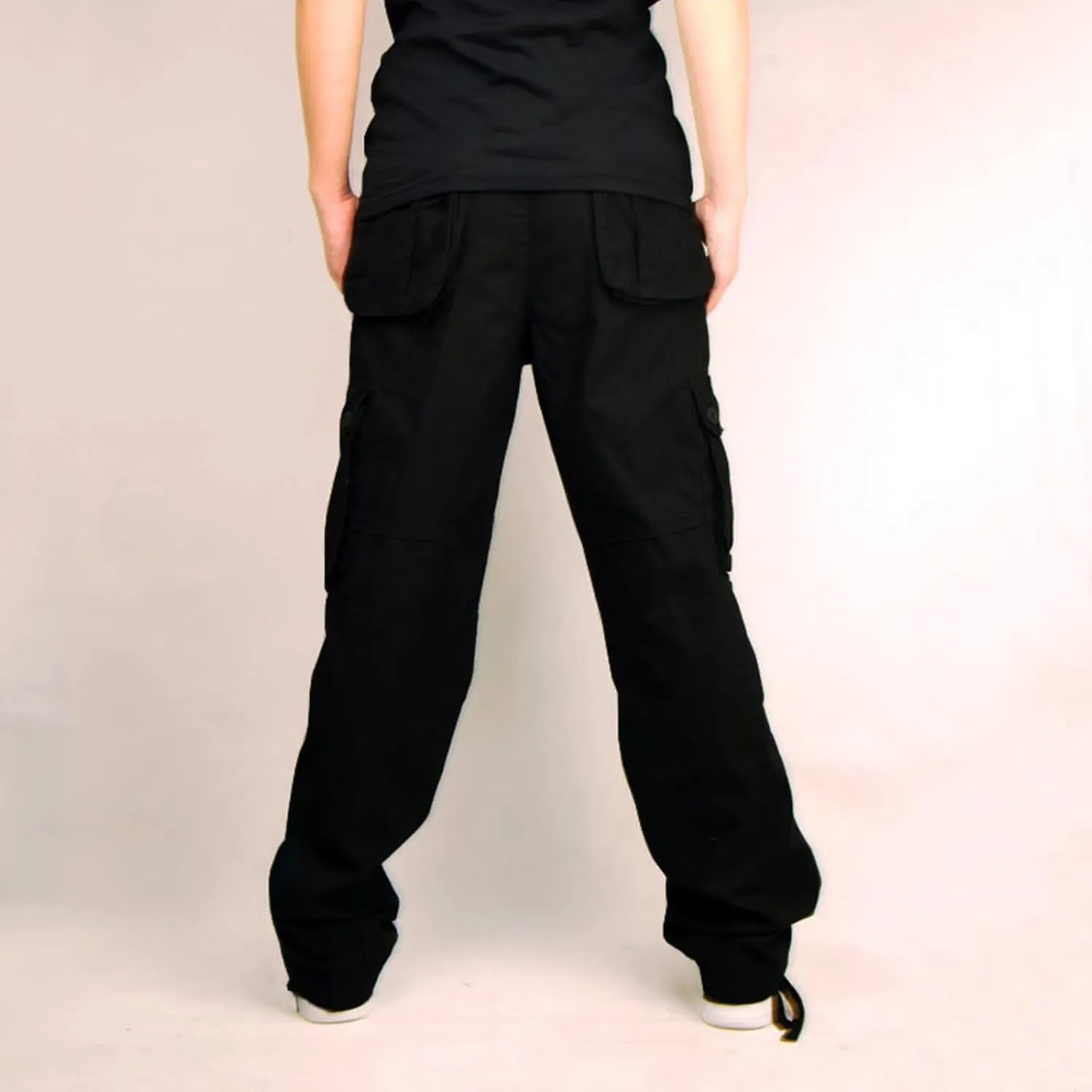 Men's Camo Hiking Pants Lightweight Tactical Pants Fashion Outdoor Stretch Waist Cargo Work Pants with Multi Pockets