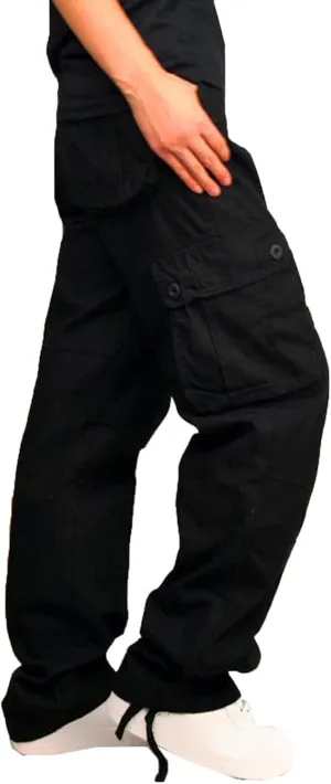 Men's Camo Hiking Pants Lightweight Tactical Pants Fashion Outdoor Stretch Waist Cargo Work Pants with Multi Pockets