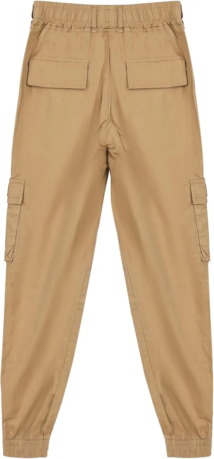 Men's Cargo Pants Made of Cotton Elastic Waist Jogging Trousers Casual Outdoor Trousers 2025