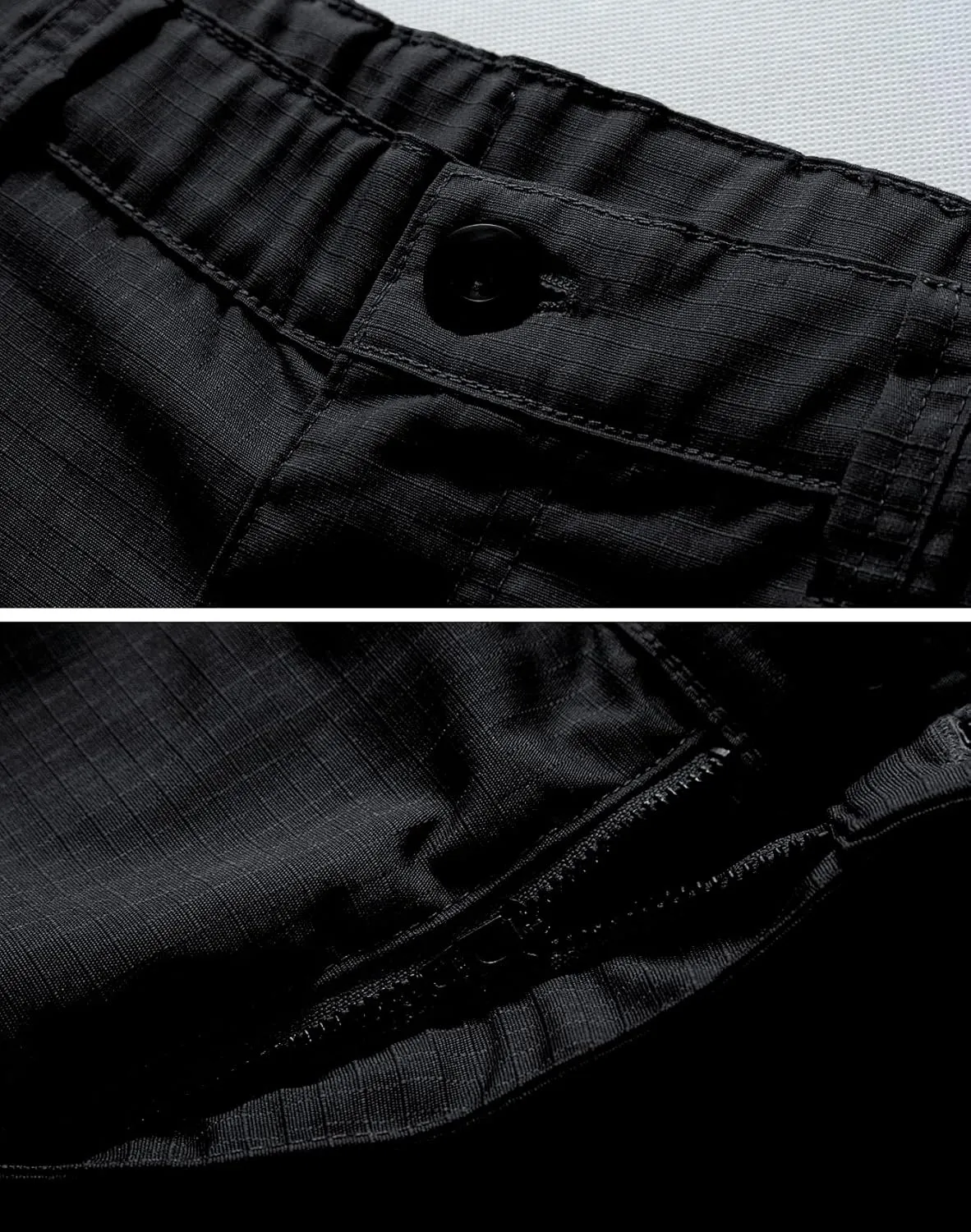 Men's Cargo Shorts Relaxed Fit Elastic Waist Casual Work Shorts 11" Inseam Outdoor Shorts with 6 Pockets