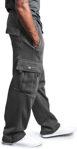 Mens Cargo Sweatpants Casual Jogging Sports Elastic with Pockets Men's Men's Pants Stretch Waist Cargo Pants