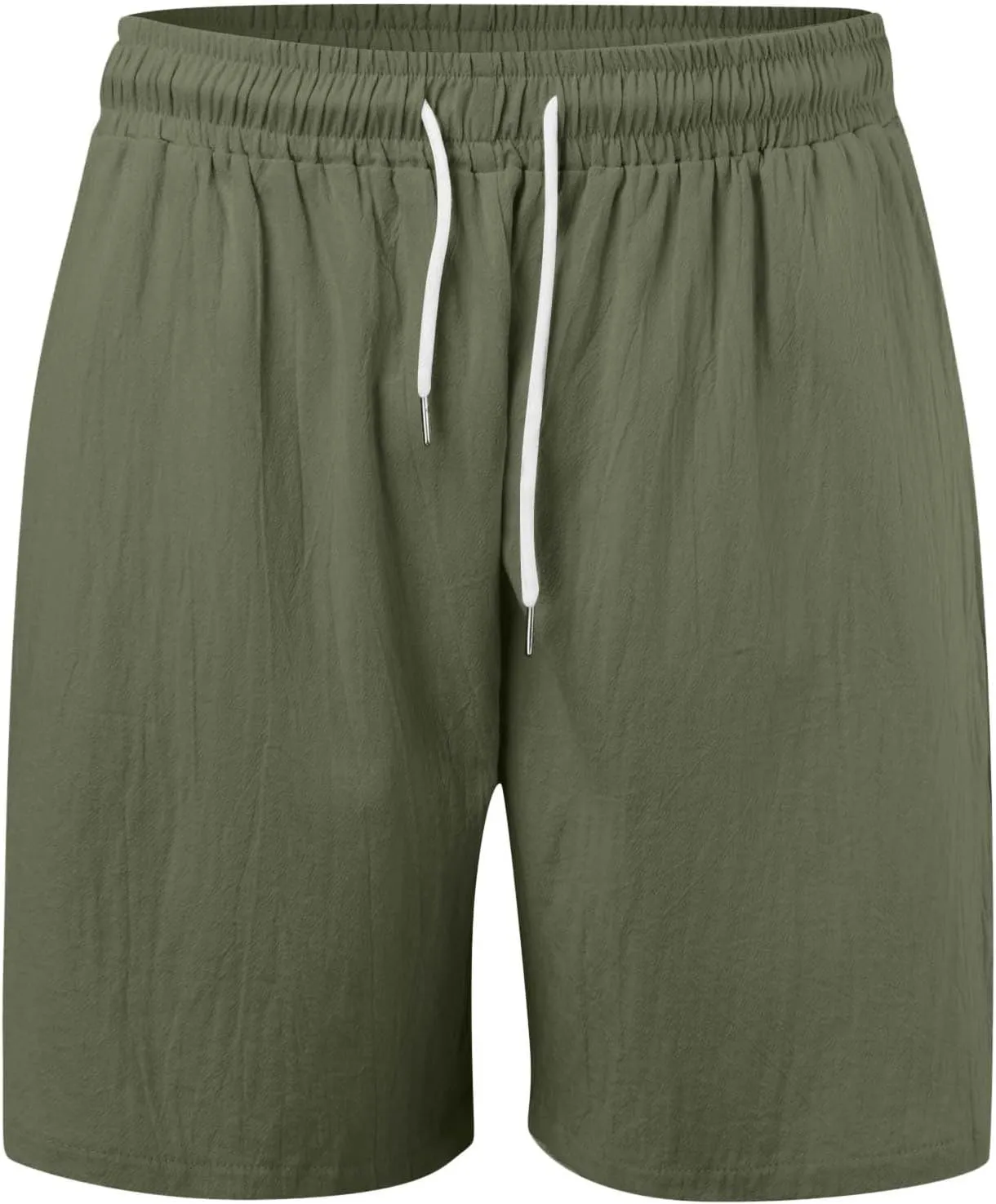 Mens Casual Shorts Stretch Waist Summer Beach Shorts with Pockets Lightweight Summer Hiking Work Shorts