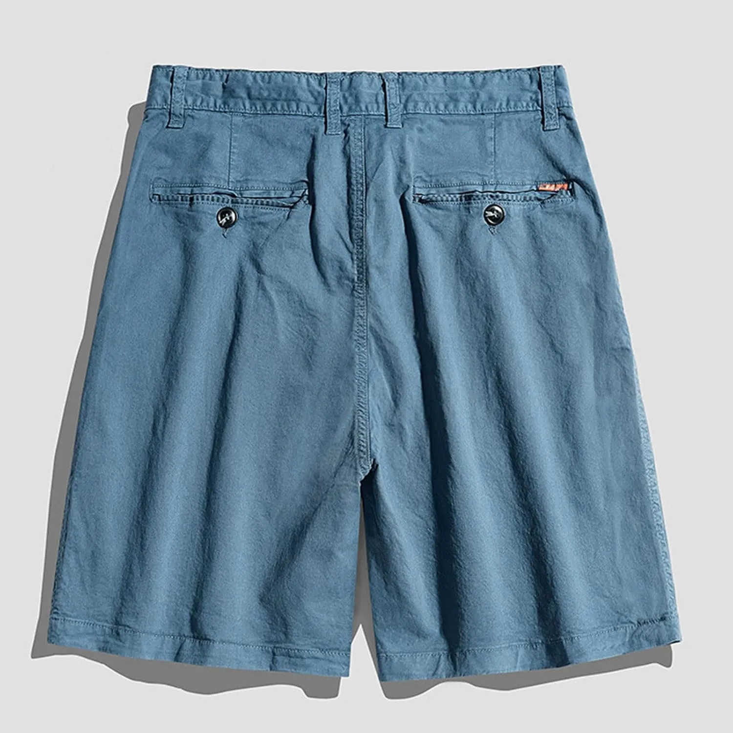 Men's Casual Shorts Summer Relaxed Fit Cotton Dress Shorts Classic Retro Stretch Straight Fit Half Pants Lounge Wear