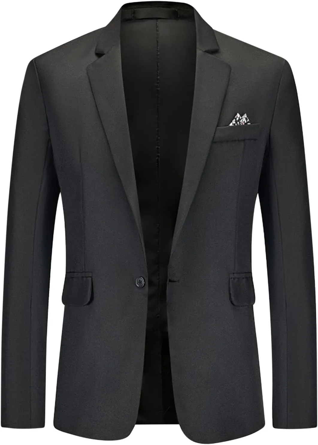 Mens Casual Suit Blazer Jackets Lightweight Sports Coat One Button Notched Lapel Slim Fit Business Stylish Blazers