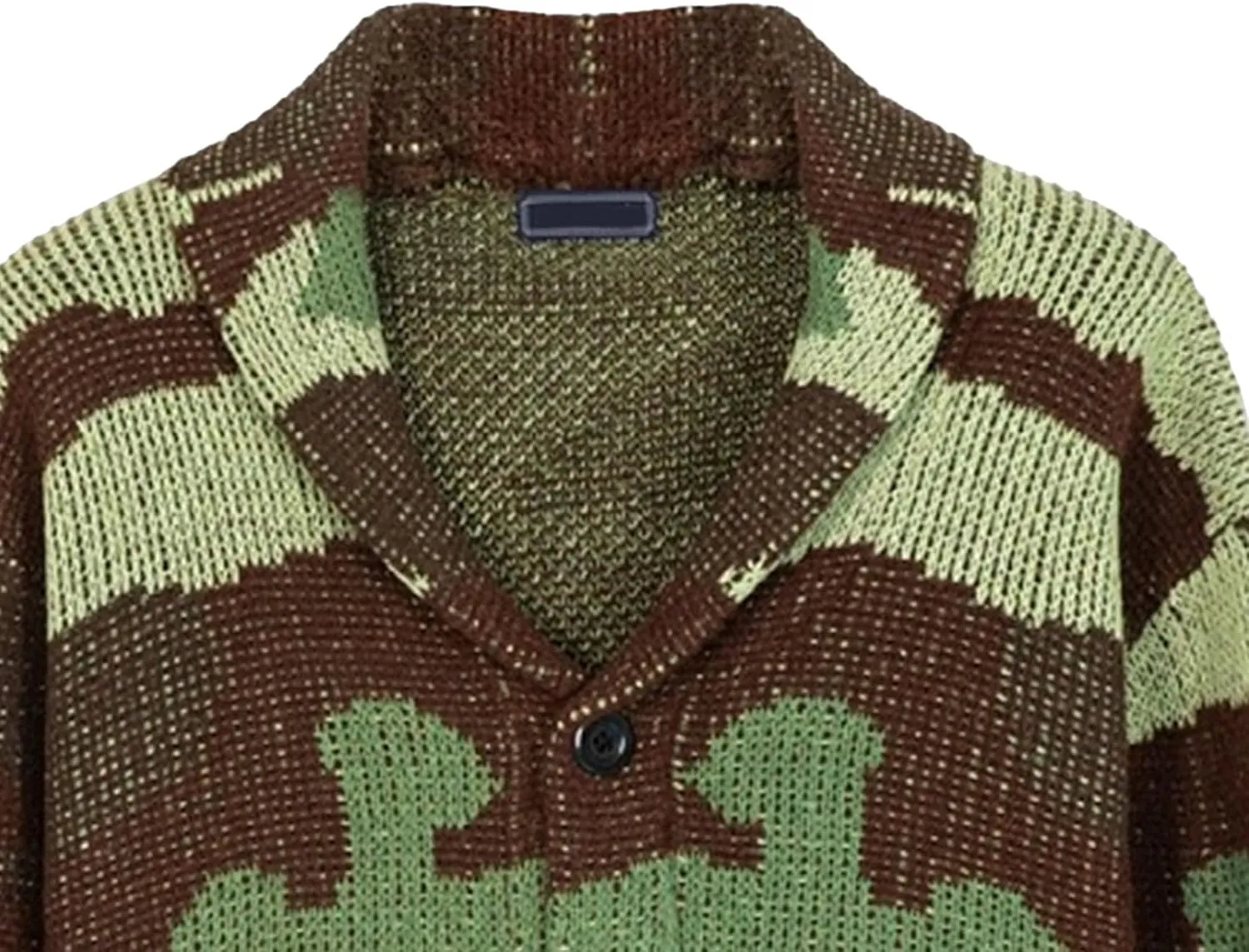 Mens Color Block Knitted Cardigan Shawl Collar Button Down Long Sleeves Fashion Rib Knit Soft Open Sweater