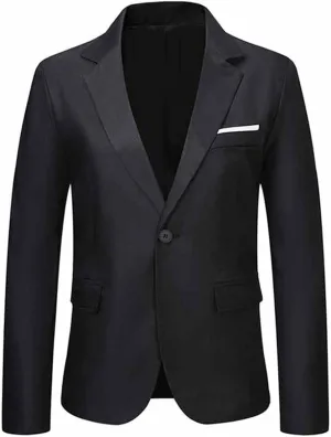 Mens Corduroy Blazers Slim Fit Business Notched Lapel Casual Men Sport Coat One Button Lightweight Suit Jacket