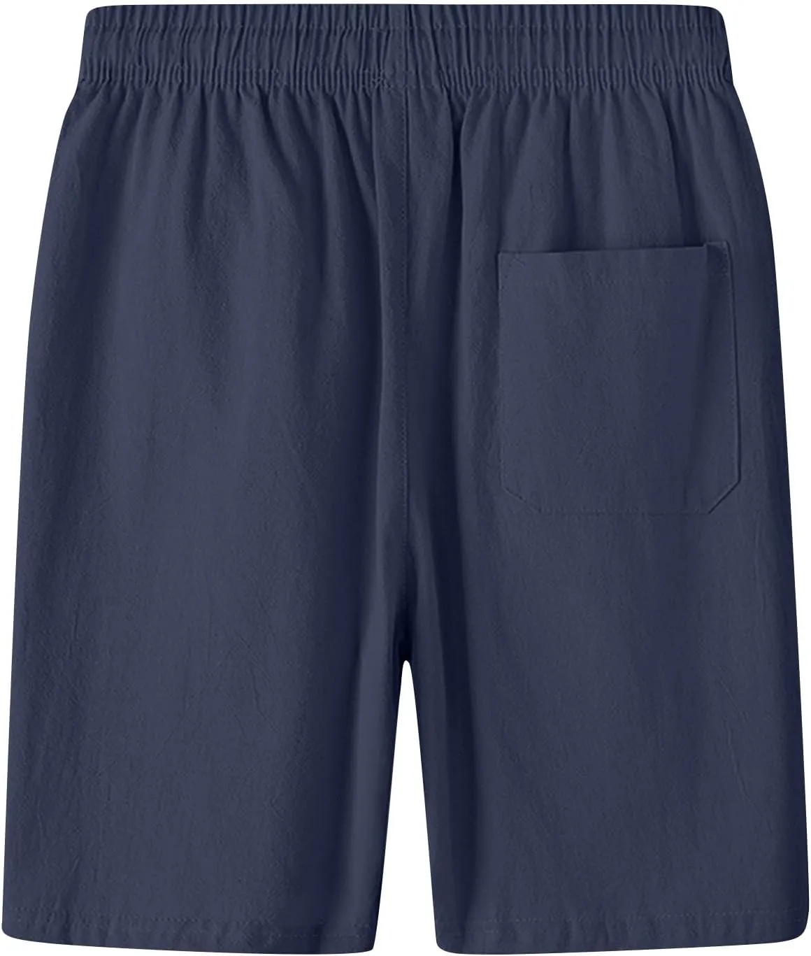 Men's Cotton Blend Shorts Elastic Waist Drawstring Shorts with Pockets Workout Jogger Relaxed Fit Shorts for Men