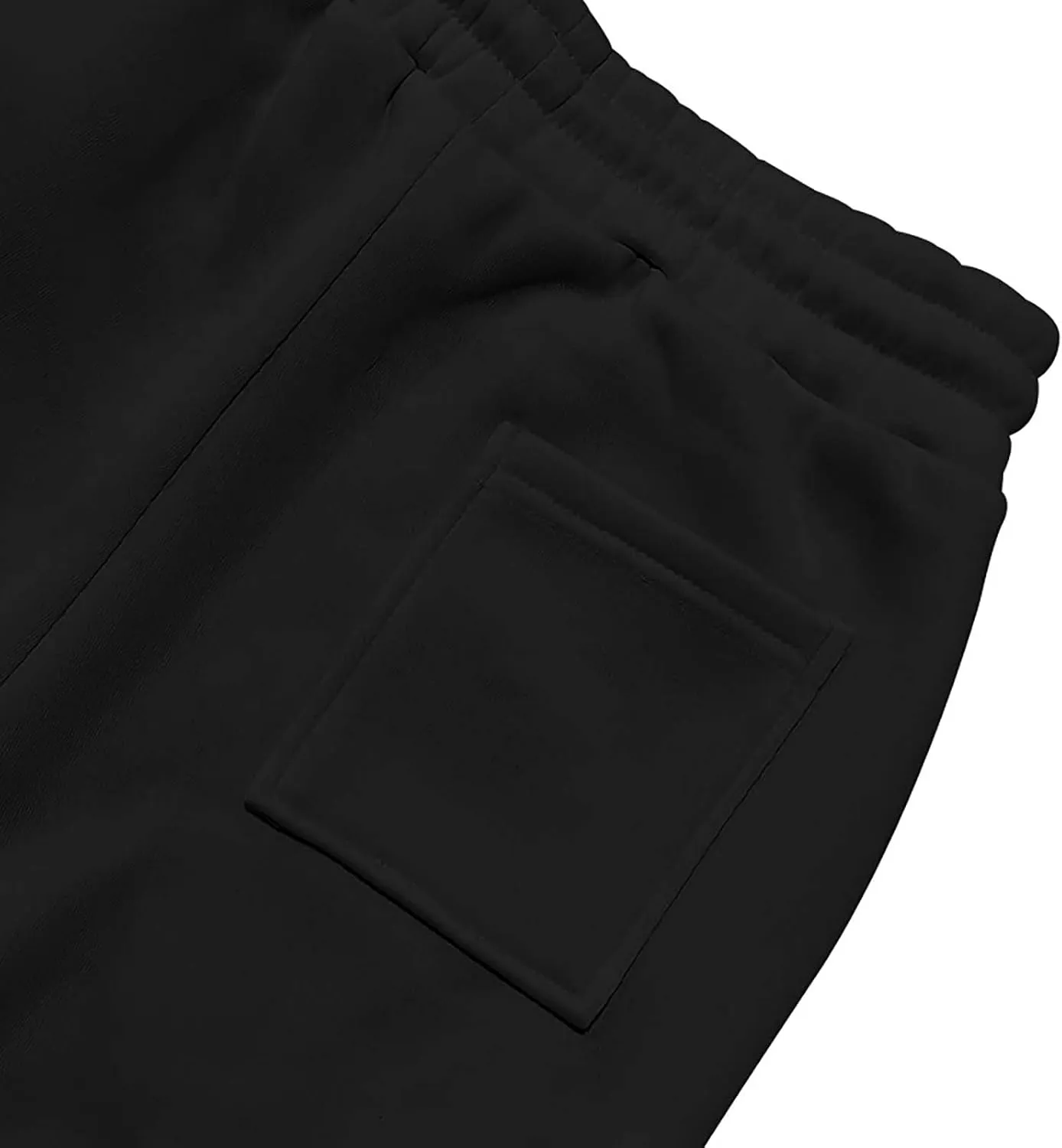 Mens Jogger Sweatpants Open Bottom Warm Fleece Lined Cargo Pants Relaxed Fit Tapered Winter Work Pants with Pockets