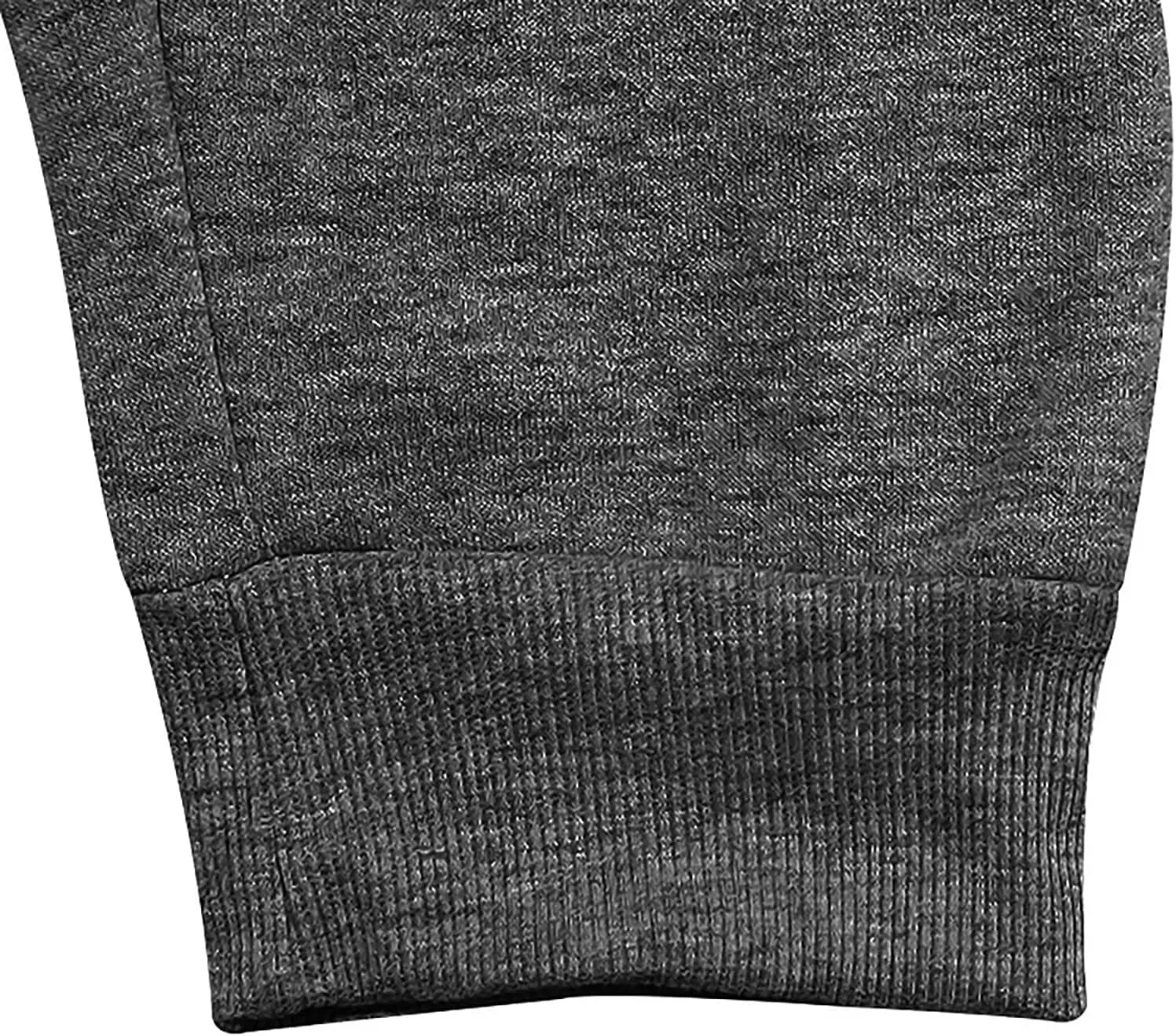 Mens Jogger Sweatpants Open Bottom Warm Fleece Lined Cargo Pants Relaxed Fit Tapered Winter Work Pants with Pockets