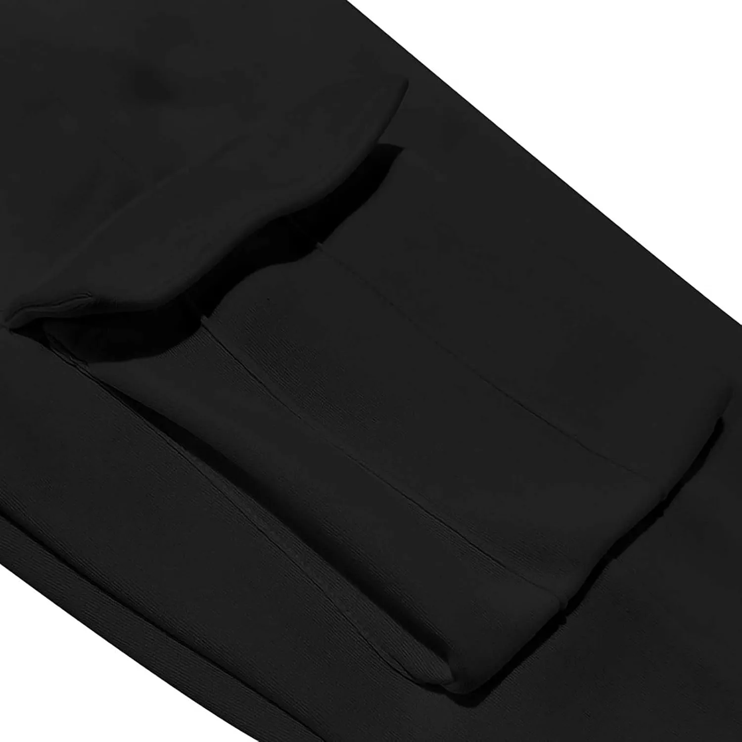 Mens Jogger Sweatpants Open Bottom Warm Fleece Lined Cargo Pants Relaxed Fit Tapered Winter Work Pants with Pockets