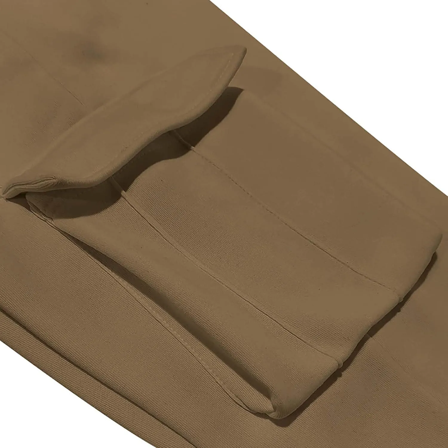 Mens Jogger Sweatpants Open Bottom Warm Fleece Lined Cargo Pants Relaxed Fit Tapered Winter Work Pants with Pockets