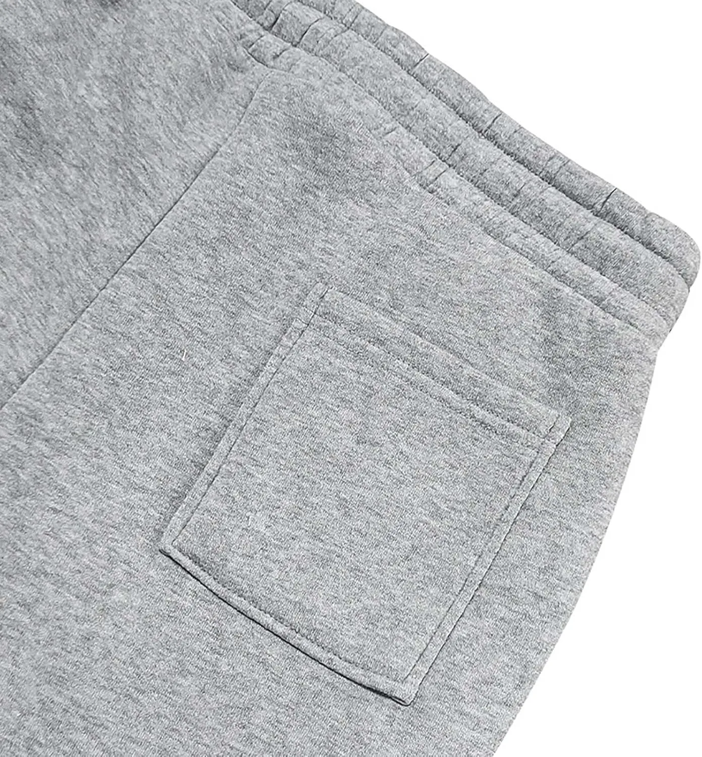 Mens Jogger Sweatpants Open Bottom Warm Fleece Lined Cargo Pants Relaxed Fit Tapered Winter Work Pants with Pockets