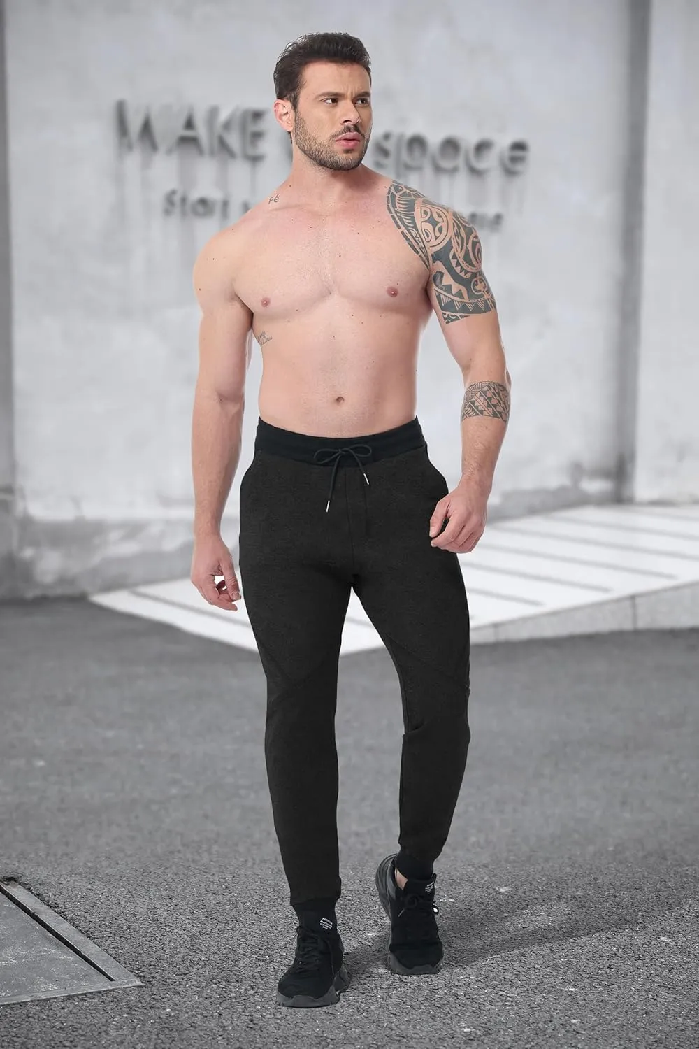 Mens Joggers Tapered Sweatpant Slim Workout Pants