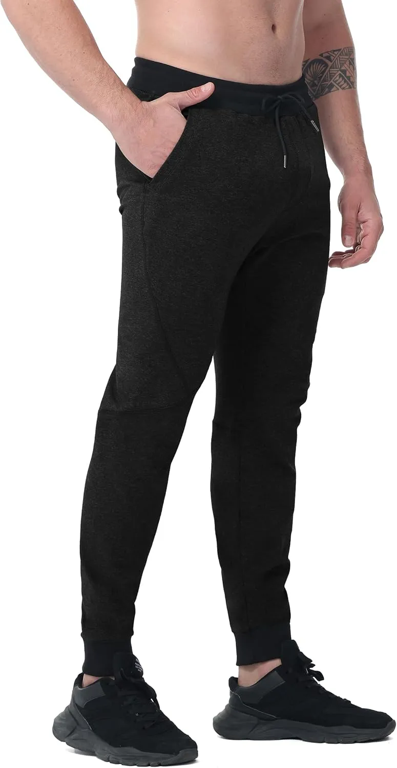Mens Joggers Tapered Sweatpant Slim Workout Pants