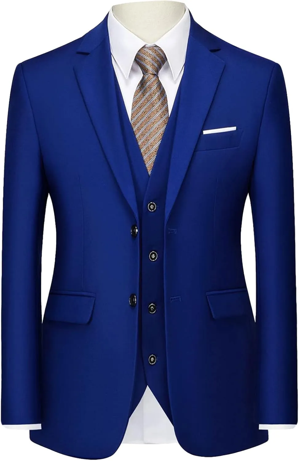 Mens Lightweight Slim Fit Suit Jacket 2 Button Solid Color Business Blazer Casual Daily Wedding Party Sport Coats