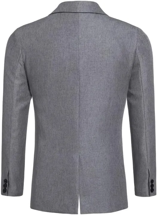 Mens Plaid Blazers Casual Sport Coat 1 Button Suit Jacket Slim Fit Notched Lapel Lightweight Jackets for Daily