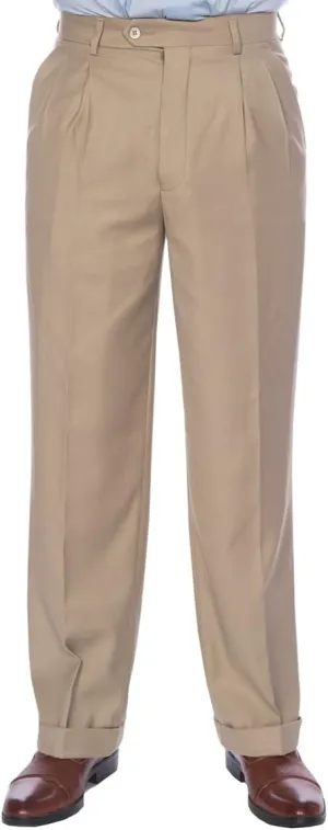 Men's Premium Regular Fit Pleated Dress Pants - Many Colors