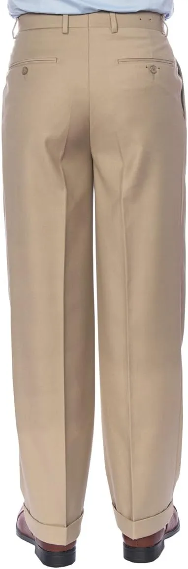 Men's Premium Regular Fit Pleated Dress Pants - Many Colors