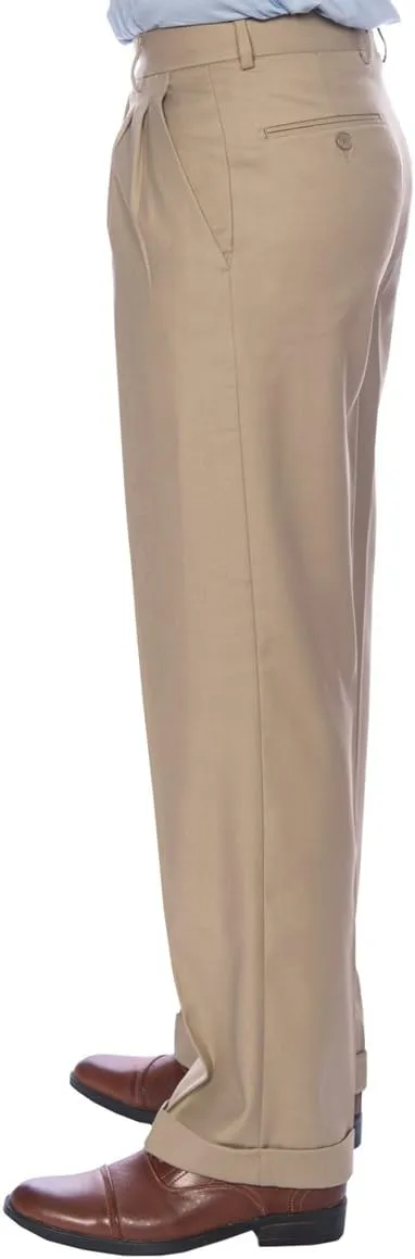 Men's Premium Regular Fit Pleated Dress Pants - Many Colors