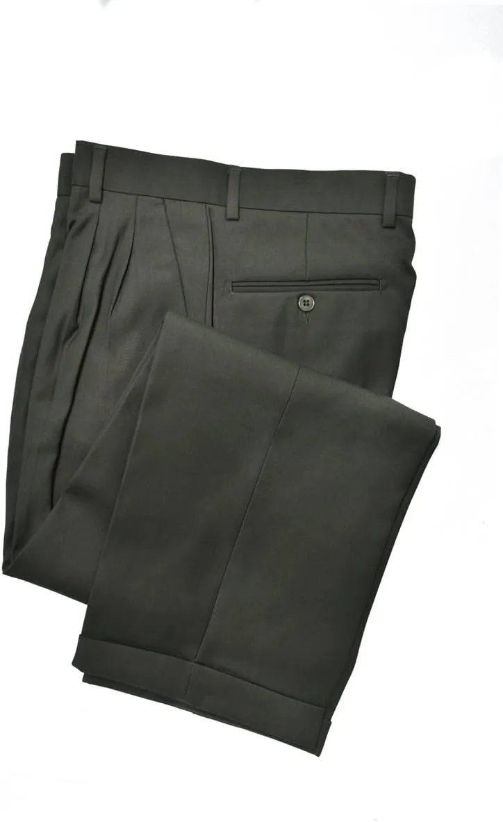 Men's Premium Regular Fit Pleated Dress Pants - Many Colors