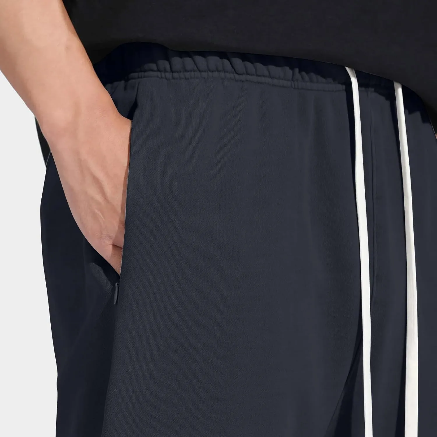 Mens Shorts Cotton Athletic Shorts Men's Casual Lounge Shorts Relaxed Fit Summer Drawstring Shorts Slacks with Pocket