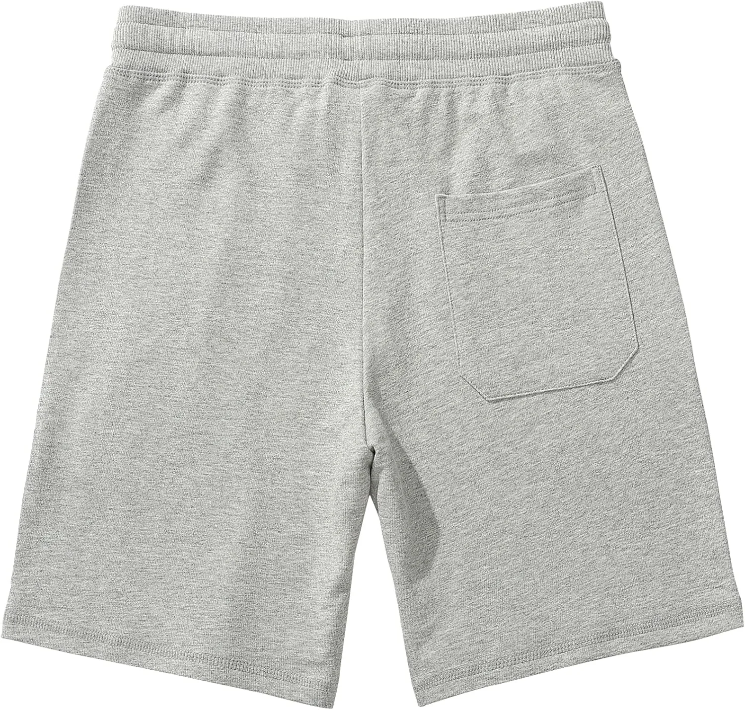 Mens Shorts Cotton Athletic Workout Shorts Zipper Pockets Casual Gym Running Sweat Shorts with Drawstring