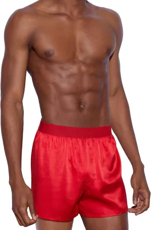 Men's Silk Boxer Shorts - Pure Mulberry Silk Underwear, Luxury Sleepwear, Pajamas Lounge Shorts - Improved Waistband