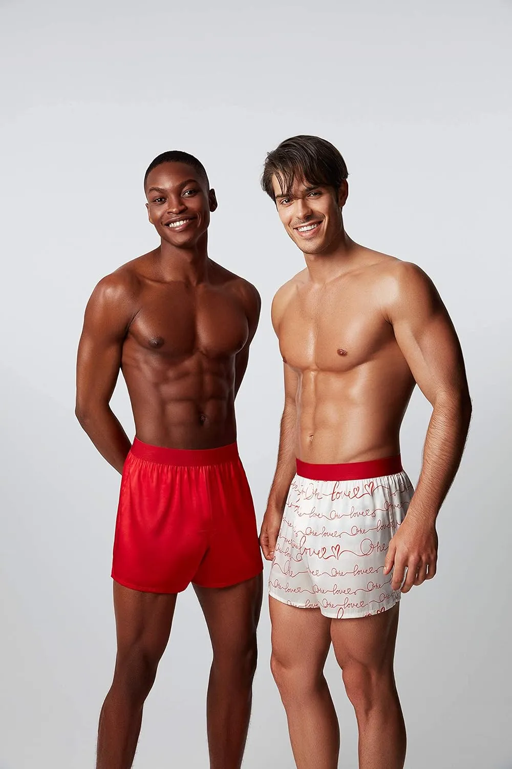 Men's Silk Boxer Shorts - Pure Mulberry Silk Underwear, Luxury Sleepwear, Pajamas Lounge Shorts - Improved Waistband